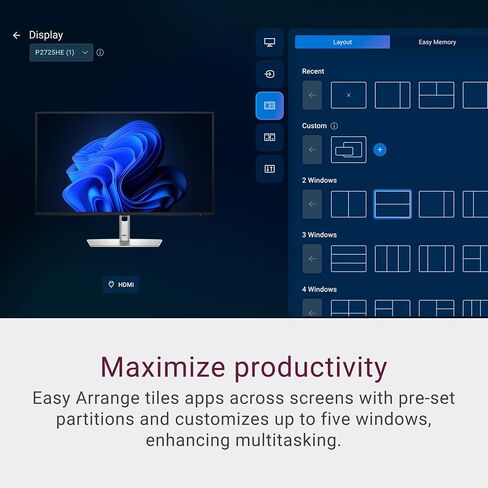 Dell Pro 32 Plus QHD USB-C Hub Monitor P3225DE-31.5 بوصة QHD (2560 × 1440) عرض 100 هرتز 8ms ، USB-C/HDMI/Display Port Connectivity ، ارتفاع/دوار/محور/تعديل الإمالة ، 4 نجوم توف. in Saudi Arabia