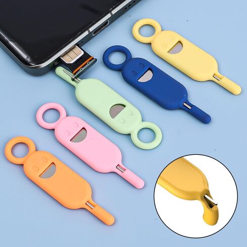 سلاسل المفاتيح 2pcs anti-lost بطاقة SIM إبرة دبوس مع حالة التخزين simcard حامل أداة مفاتيح المفاتيح المعلقة in Saudi Arabia
