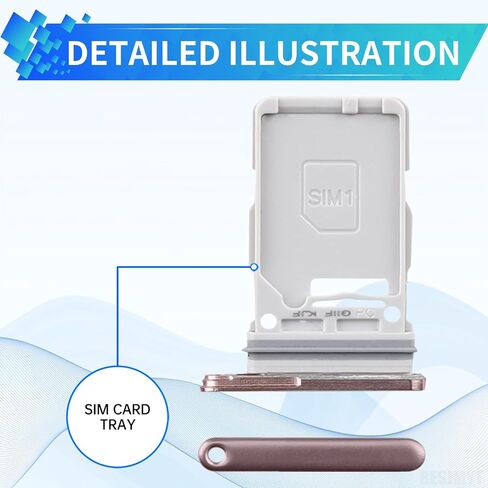 for Samsung Galaxy S21 Ultra 5G Sim Card Tray Replacement (Single SIM Version) Phantom Brown Card Tray Slot Holder Bracket Adapter with Needle Ejector for S21 Ultra 5G SM-G998U SM-G998U1 in Saudi Arabia