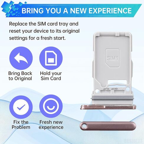 for Samsung Galaxy S21 Ultra 5G Sim Card Tray Replacement (Single SIM Version) Phantom Brown Card Tray Slot Holder Bracket Adapter with Needle Ejector for S21 Ultra 5G SM-G998U SM-G998U1 in Saudi Arabia
