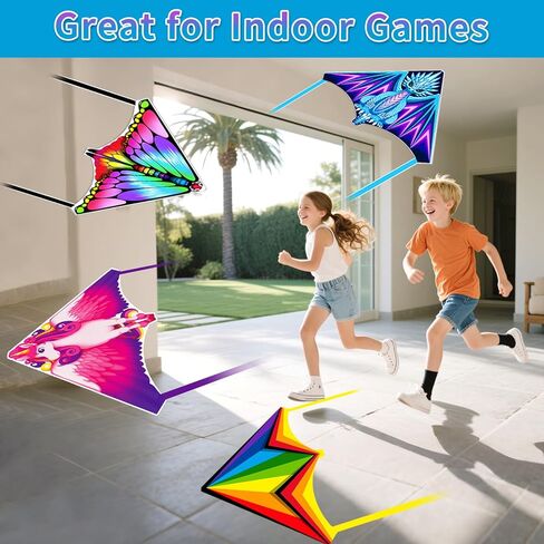 Mini Kites for Kids Ages 4-8-12, Finger Launcher Kites Easy to Fly on Beach|Park|Plaza|Garden|Backyard, Birthday Party Favors for Boys Girls Outdoor Toys,Mini Kites Bulk in Kuwait