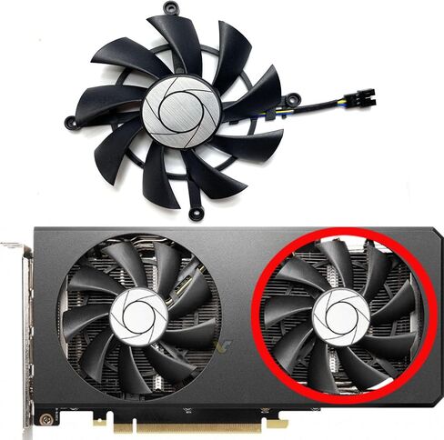 for MSI for GeForce RTX3060ti 3070 LHR 8GB Twin Fan OC Mechanic Graphics Card Replacement HA9015H12SC-Z(Right Fan) in Saudi Arabia