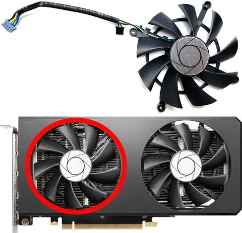 لـ MSI لـ Geforce RTX3060TI 3070 LHR 8GB TWIN FAN OC CARTER CARDACTION PRESSION HA9015H12SC-Z (RIFT FAN) in Kuwait