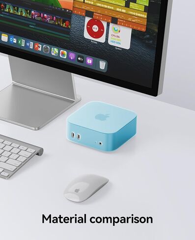 علبة Orico TPU لـ MAC MINI M4/M4 Pro ، متوافقة مع غطاء واقية MAC MINI 2024 ، غلاف الذروة الدقيق ، تصميم قذيفة ضئيلة ، حماية 360 درجة وتبديد حرارة فعال ، مضاد للدخل ، شفاف in Saudi Arabia