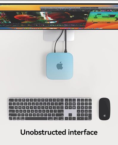 علبة Orico TPU لـ MAC MINI M4/M4 Pro ، متوافقة مع غطاء واقية MAC MINI 2024 ، غلاف الذروة الدقيق ، تصميم قذيفة ضئيلة ، حماية 360 درجة وتبديد حرارة فعال ، مضاد للدخل ، شفاف in Saudi Arabia
