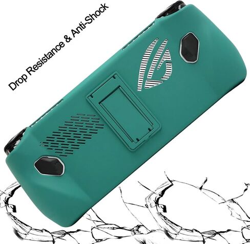 تم تصميمه ل Asus Rog Ally 2023 Case Protection - [10 قدم حماية من الدرجة العسكرية] تغطي حالة قذيفة غير قابلة للانزلاق لألعاب Rog Alloy مع Kickstand - Midgreen in Kuwait