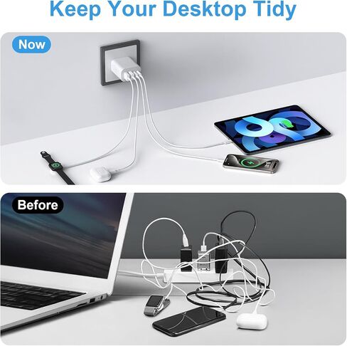 USB C Charger Block,40W USB C Charger Cube,3 Pack Type C Chargers Block,Fast Charging Plug Dual Port PD+QC Charging Cube for iPhone 16 15 14 13 12 11 Pro Max XS,iPad, Samsung Phone,Tablet in Kuwait