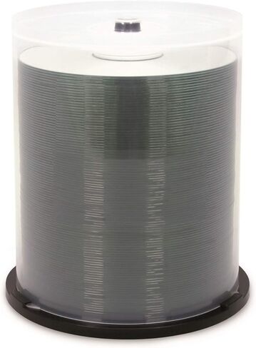 Verbatim CD-R 700MB 52X Shiny Silver Silk Screen Printable - 100pk Spindle (94970) in Saudi Arabia