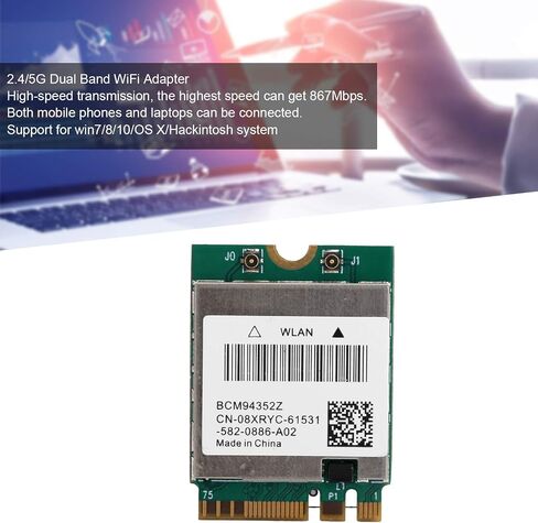 Yoidesu BCM94352Z النطاق المزدوج NGFF M.2 شبكة ، 4.0 ، 802.11ac محول (2 هوائيات مدمجة) in Kuwait