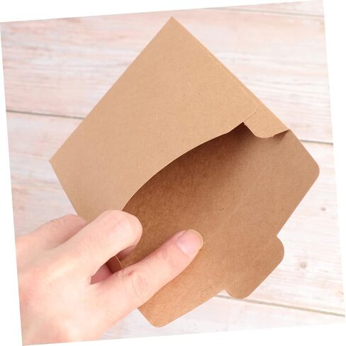 30pcs الأكمام القرص المضغوط الورقية Kraft لتخزين القرص مغلفات من الورق المقوى سهلة الاستخدام أكياس تغليف CD DVD لتنظيم الأقراص وحمايتها in Kuwait