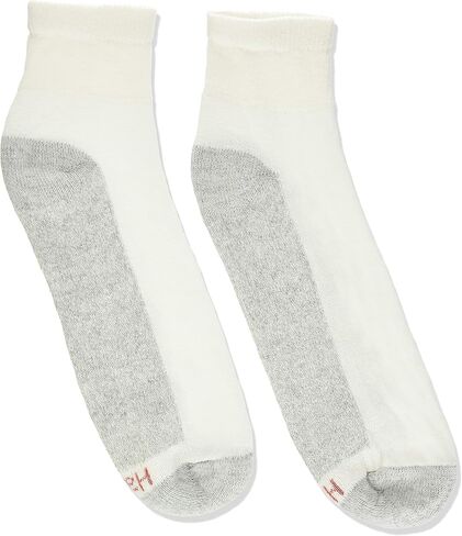 Hanes Men's Big & Tall Cushion Ankle Socks 6-Pack - Shoe Sizes: 13-15 - White in Kuwait
