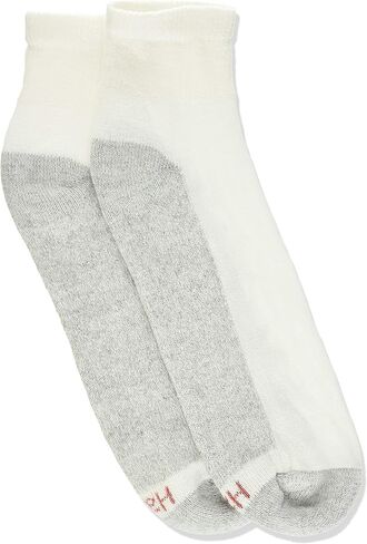 Hanes Men's Big & Tall Cushion Ankle Socks 6-Pack - Shoe Sizes: 13-15 - White in Kuwait