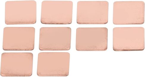 Eujgoov 20pcs DIY Cooling Heatsink Copper Shim, Copper Heat Sink Shim Cooler Pad Heatsink for Cooling CPU GPU (1.0mm) in Saudi Arabia
