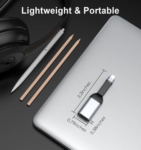 USB C Type-C إلى محول HDMI ، الهواتف إلى TV HDMI 2.0 4K@60Hz 2K@144Hz 1080P@120Hz ، مع iPhone16/15 ، MacBook Pro/Air 2023 ، iPad Pro ، IMAC ، S23 ، XPS 17 ، Surface Book ، [Thunderbolt 3/4/4/5 in Kuwait