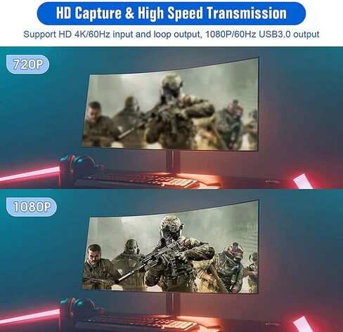 Video Capture Card, Switch Capture Card for Switch, 4K 1080P 60FPS for Streaming Video Recording for/DSLR/Camera in Saudi Arabia