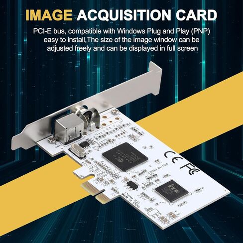 PCIE Expansion Card PCIE to AV Surveillance HD 640X480 Resolution Video Capture Card Image Capture Card in Saudi Arabia