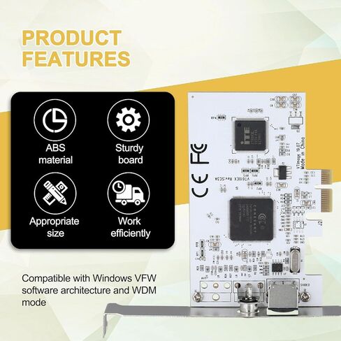 PCIE Expansion Card PCIE to AV Surveillance HD 640X480 Resolution Video Capture Card Image Capture Card in Saudi Arabia