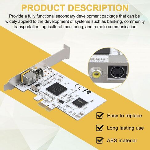 PCIE Expansion Card PCIE to AV Surveillance HD 640X480 Resolution Video Capture Card Image Capture Card in Saudi Arabia