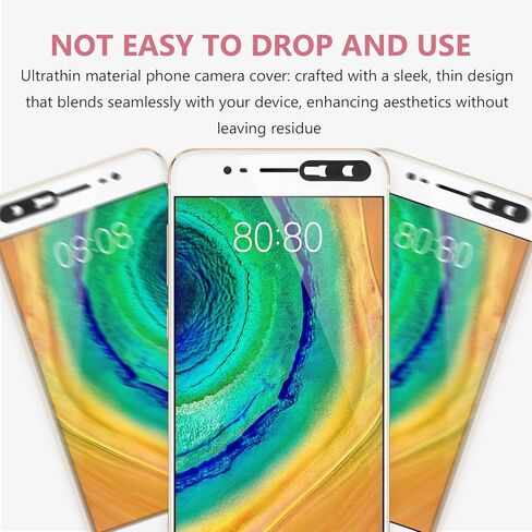 2PCS غطاء كاميرا الهاتف المحمول: غطاء خصوصية الكاميرا الأمامية اللاصقة متوافقة مع iPhone 15Pro/15Promax - خصوصية SONSEGUARDS in Saudi Arabia