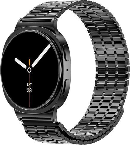 LETOID Magnetic Metal Band Designed for Samsung Galaxy Watch 8 40mm/44mm, Watch 8 Classic 46mm, Men Stainless Steel Adjustable Replacement Strap Solid Magnet Clasp Wristbands in Kuwait