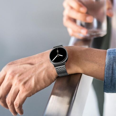 LETOID Magnetic Metal Band Designed for Samsung Galaxy Watch 8 40mm/44mm, Watch 8 Classic 46mm, Men Stainless Steel Adjustable Replacement Strap Solid Magnet Clasp Wristbands in Kuwait