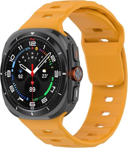 نطاقات السيليكون متوافقة مع Samsung Galaxy Watch Ultra 47mm للنساء ، حزام بديل للسيليكون الناعم للماء لـ Galaxy Watch 7 Ultra 2024-2pack in Kuwait