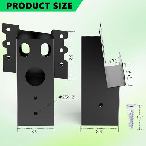 Elevator Bracket with Screws, Deer Stand Brackets 4x4, Deers Blind with Powder Coating Outdoor for Hunting Box Elevated Platform Tree in Saudi Arabia