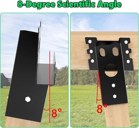 Elevator Bracket with Screws, Deer Stand Brackets 4x4, Deers Blind with Powder Coating Outdoor for Hunting Box Elevated Platform Tree in Saudi Arabia
