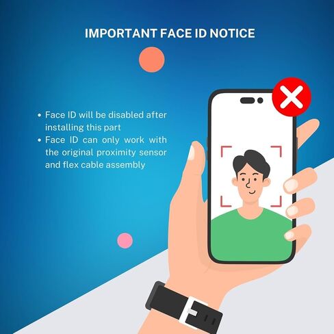 وحدة سماعات الأذن MEEFIX ومستشعر معرف الوجه وكابل مرن لإضاءة القرب لهاتف iPhone 12 Mini in Saudi Arabia