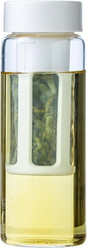 19oz Cold Brew Bottle, Cold Brew Maker with Removable Filter, BPA - Free Portable Cold Brew Tea Bottle for Iced Tea, Cold Brew & Fruit Infusion (White) in Kuwait