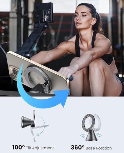 3 in 1 for Magsafe Car Mount - Magnetic Phone Holder for Car Dashboard, Gym Phone Holder, Golf Cart Phone Mount, 360° Rotation Cell Phone Holders for Your Car for iPhone16/15/14/13/12 Series in Saudi Arabia