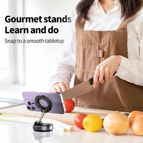 Vacuum Magnetic Phone Holder for Your car 106 LBS Extra Strong Suction Cup Phone Mount for Cell Phone Holders for Your Car - Gym - Mirror, Phone Holder for Recording Videos iPhone, Android in Saudi Arabia