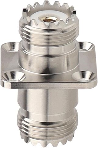 2 حزمة SO239 الموصلات SO239 4 حفرة شفة لوحة هيكل محول جبل UHF أنثى أنثى موصل الحاجز SO-239 لـ PL259 Male Plug in Saudi Arabia