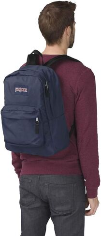 Jansport ، حقيبة ظهر Superbreak ، الأزرق البحرية ، مقاس واحد. in Saudi Arabia