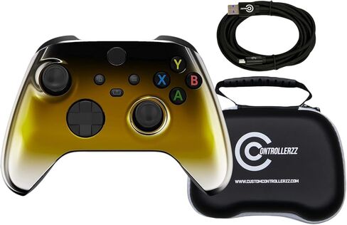 حزمة وحدة تحكم Controlerzz Gold Fade-تتضمن وحدة تحكم لاسلكية مخصصة للذهول لسلسلة Xbox Series X/S و Xbox On in Saudi Arabia