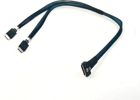 slimsas المنخفضة 8i إلى Oculink 4 كابل-0.5m ، حارة عالية السرعة x2-port y-cable ، slimsas متينة إلى كابل Oculink المكون من 4 حارات in Saudi Arabia