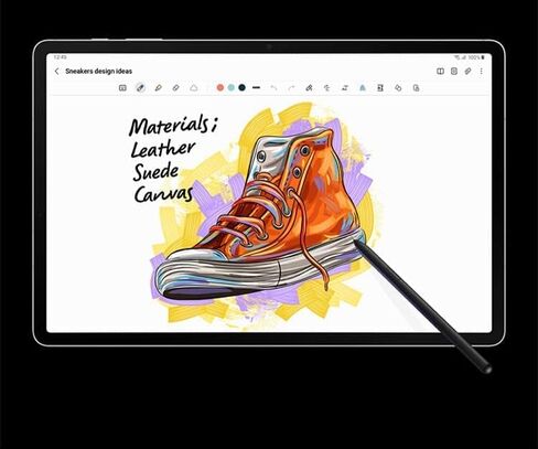 Tab S7 S Pen (WithBluetooth) Replacement for Samsung Galaxy Tab S7, Tab S7+ Plus All Versions Touch Stylus Pen with 5*Tips/Nibs (Mystic Black) in Kuwait