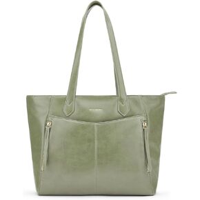 Missnine Tote Bag for Women with Zipper, Leather Purse and Handbags, Ladies Top-handle Shoulder Bags for Work, Casual, Travel