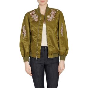 Cinq à Sept Women's Diamond Daisies Emb Talulla Bomber