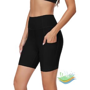 Period Swimwear Leakproof Swimsuit Bathing Suit Bottom UV 50+ Menstrual Swim Shorts with Pockets for Teens Girl Women
