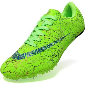 UYO Men's Track Shoes Spikes Sprint Sneakers Athletic Race Jumping Breathable Training Lightweight Track Cleats for Men