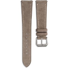 Suede Leather handmade Quick-Release Watch Band - Brushed Split Leather Watch bands for Men and Women - multiple choice of Color and Width - 18mm, 19mm, 20mm, 21mm, 22mm
