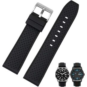 Soft Silicone Breathable Watch Bands for Men&Women,Adjustable Quick Release Rubber Waterproof Watch Straps-Compatible with Regular & Smart Watch Bands in Kuwait