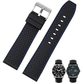 Soft Silicone Breathable Watch Bands for Men&Women,Adjustable Quick Release Rubber Waterproof Watch Straps-Compatible with Regular & Smart Watch Bands