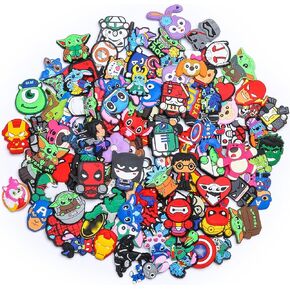 110-Pieces Shoe Charms Pack For Clog, No-Repeat Different Shoes Decoration Accessories Birthday Party Favor Gifts 482