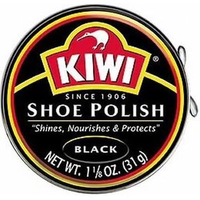 Shoe Polish Paste Black by Kiwi