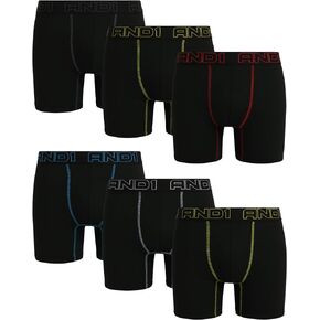 AND1 Men's Underwear – 6 Pack Super Soft Performance Boxer Briefs (S-3XL)
