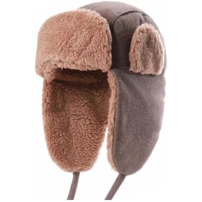 Unisex Trapper Hat Ushanka Russian Hat Women Thicken Sherpa Fleece Tropper Cap Ear Flaps Aviator Cap for Hiking Skiing