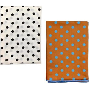 2 Pack 100% Cotton Bandana Headband, Head Wrap, Protective Coverage, Hair Neck Scarf for Men, Women 23 x 23 inch