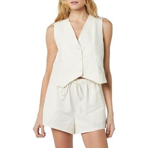 The Drop Women's ESMA Linen Vest in Kuwait